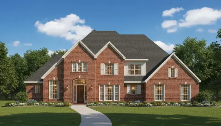 Traditional house plans 19-259 - front exterior, 4,652 sq ft, 5 bed, 4 bath house plans | Monster House Plans