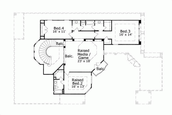 Upper/Second Floor Plan: 19-262