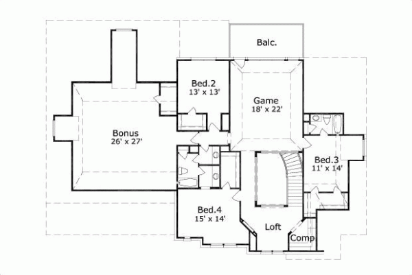 Upper/Second Floor Plan: 19-266
