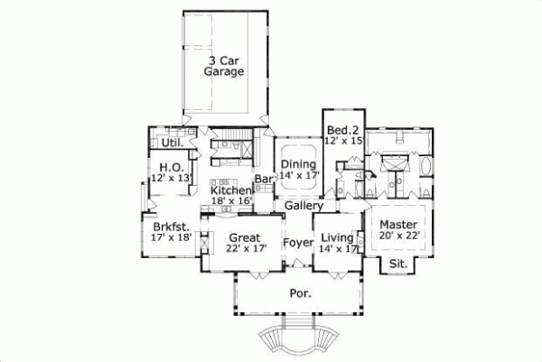 Upper/Second Floor Plan: 19-267