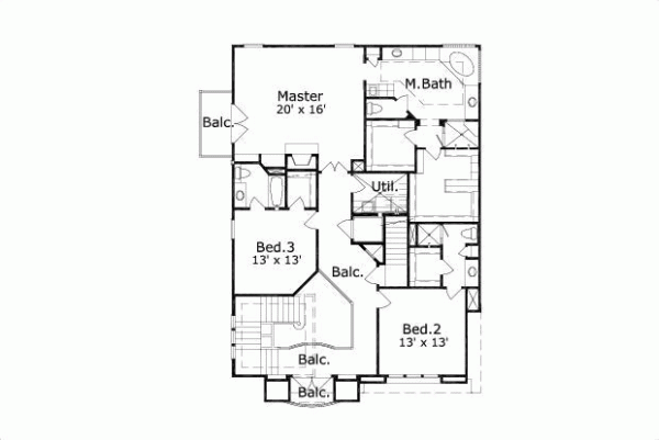 Upper/Second Floor Plan: 19-273