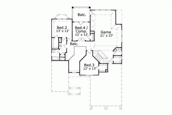 Upper/Second Floor Plan: 19-276