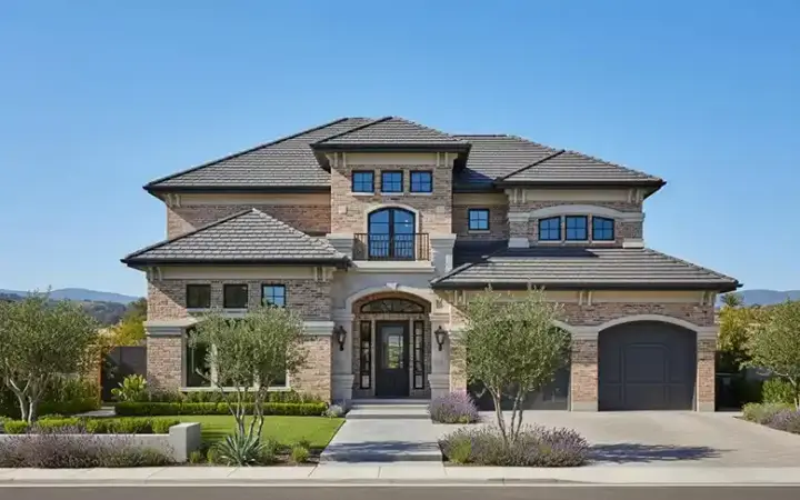 Mediterranean house plans 19-277 - front exterior, 3,214 sq ft, 4 bed, 3 bath house plans | Monster House Plans
