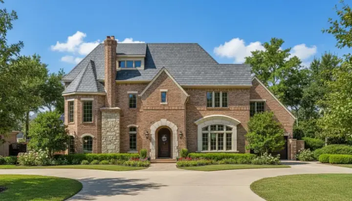 European house plans 19-279 - front exterior, 5,197 sq ft, 3 bed, 5 bath house plans | Monster House Plans