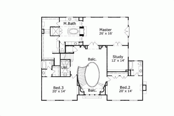 Upper/Second Floor Plan: 19-280
