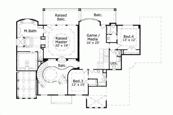 Upper/Second Floor Plan: 19-282