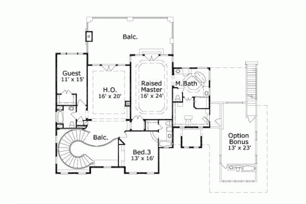 Upper/Second Floor Plan: 19-283