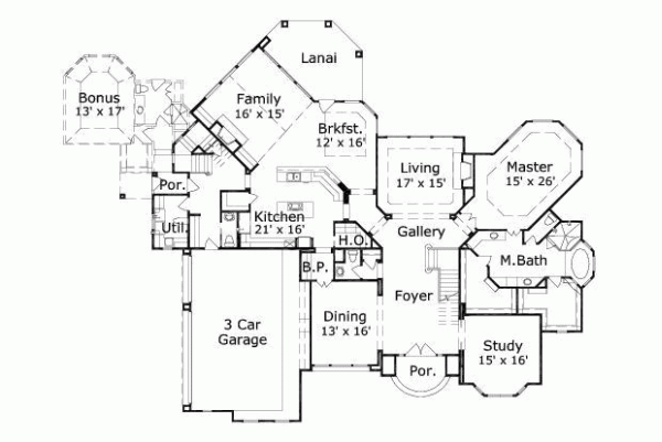 Main Floor Plan: 19-285