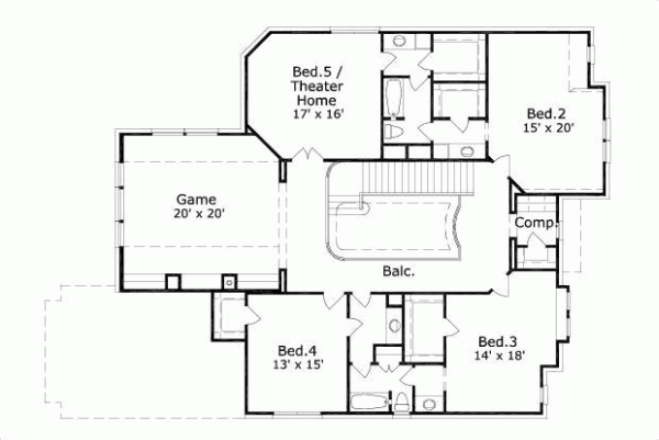 Upper/Second Floor Plan: 19-292