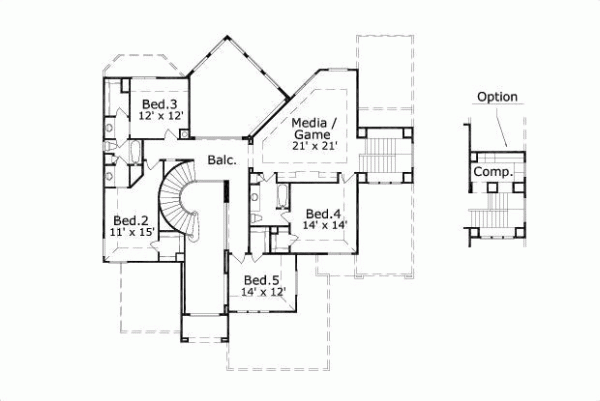 Upper/Second Floor Plan: 19-295