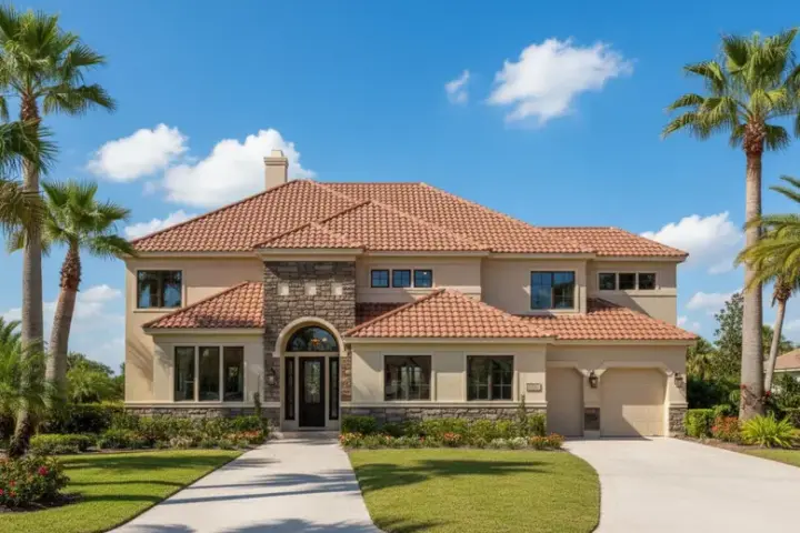 Traditional house plans 19-296 - front exterior, 4,436 sq ft, 6 bed, 4 bath house plans | Monster House Plans