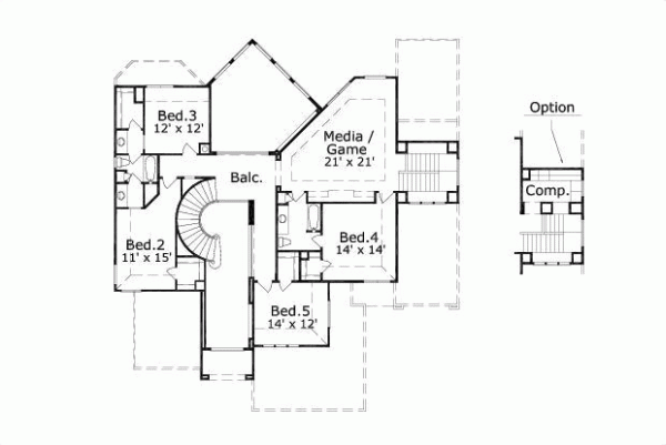 Upper/Second Floor Plan: 19-296