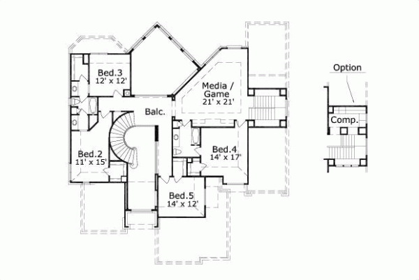 Upper/Second Floor Plan: 19-297