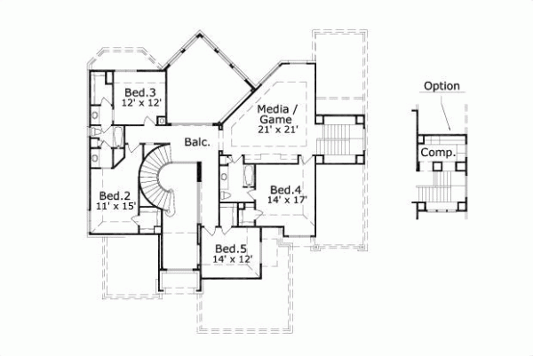 Upper/Second Floor Plan: 19-298