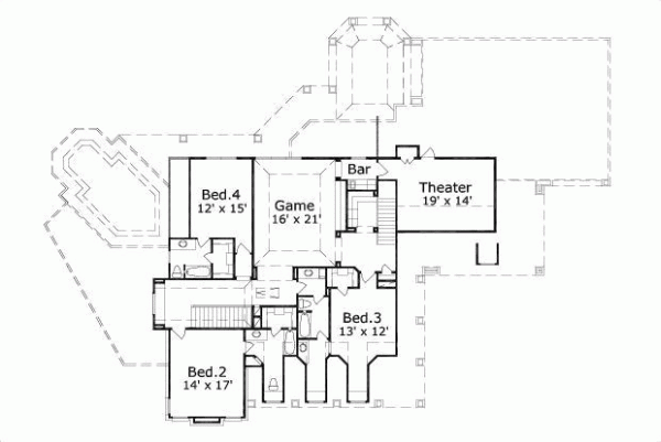 Upper/Second Floor Plan: 19-300