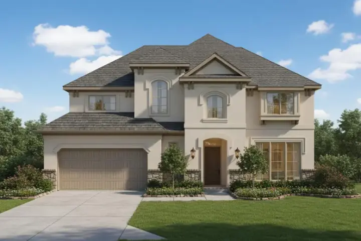 Mediterranean house plans 19-302 - front exterior, 3,516 sq ft, 4 bed, 3 bath house plans | Monster House Plans