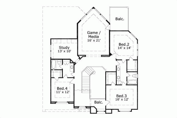 Upper/Second Floor Plan: 19-302