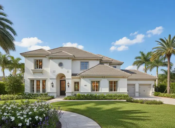 Mediterranean house plans 19-303 - front exterior, 3,115 sq ft, 6 bed, 4 bath house plans | Monster House Plans