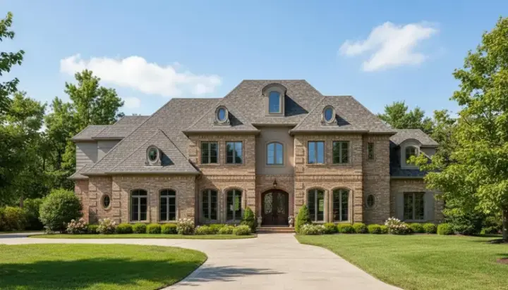 Traditional house plans 19-307 - front exterior, 6,533 sq ft, 5 bed, 5 bath house plans | Monster House Plans
