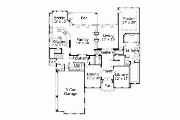 Main Floor Plan: 19-307