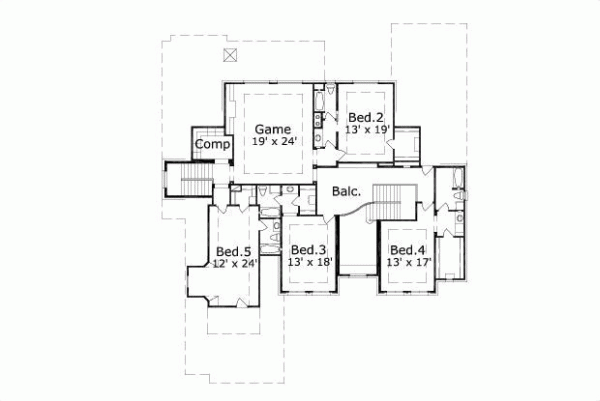 Upper/Second Floor Plan: 19-307