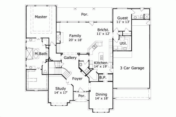 Main Floor Plan: 19-308