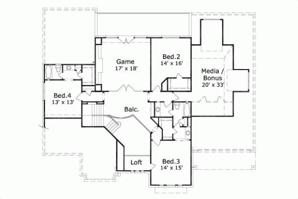 Upper/Second Floor Plan: 19-308