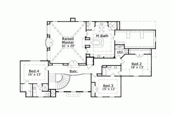 Upper/Second Floor Plan: 19-332