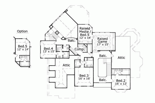 Upper/Second Floor Plan: 19-338