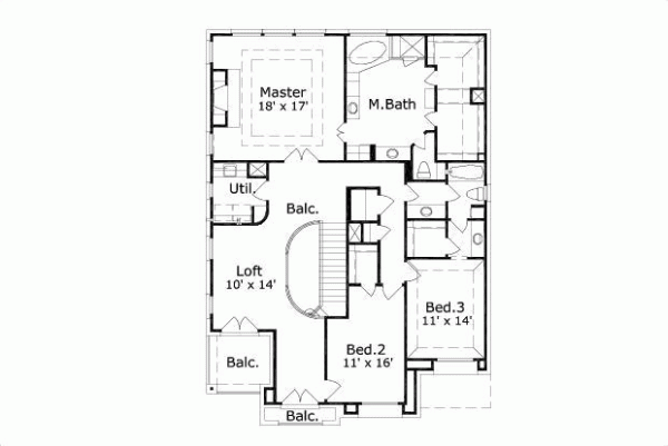 Upper/Second Floor Plan: 19-339