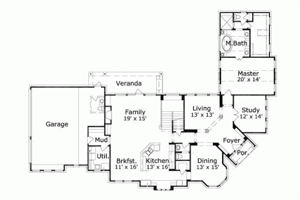 Main Floor Plan: 19-341