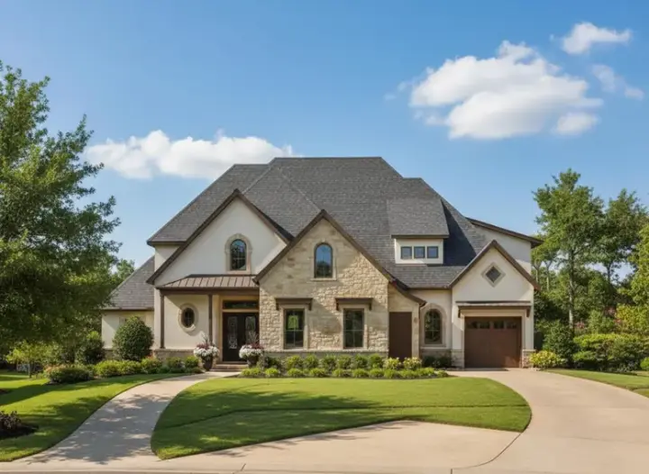 Tuscan house plans 19-342 - front exterior, 4,322 sq ft, 4 bed, 3 bath house plans | Monster House Plans