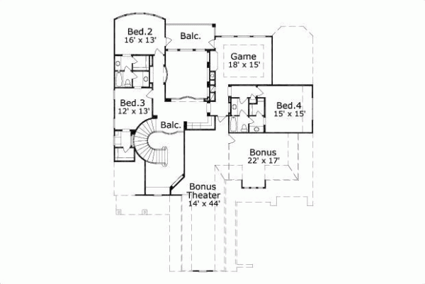Upper/Second Floor Plan: 19-342