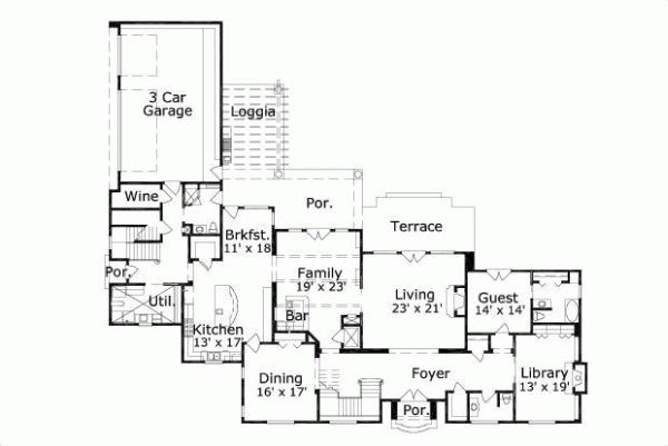 Main Floor Plan: 19-345