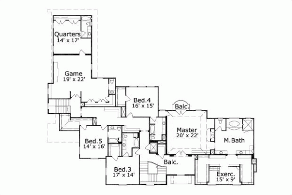 Upper/Second Floor Plan: 19-345