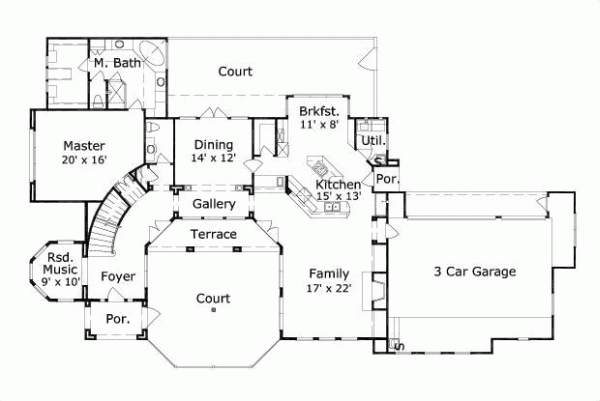 Main Floor Plan: 19-349