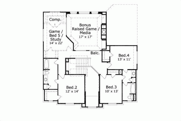 Upper/Second Floor Plan: 19-352