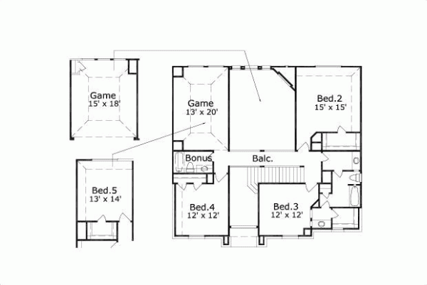 Upper/Second Floor Plan: 19-353