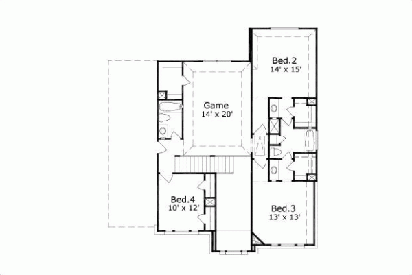Upper/Second Floor Plan: 19-354