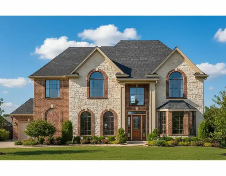 Traditional house plans 19-355 - front exterior, 3,042 sq ft, 4 bed, 2 bath house plans | Monster House Plans