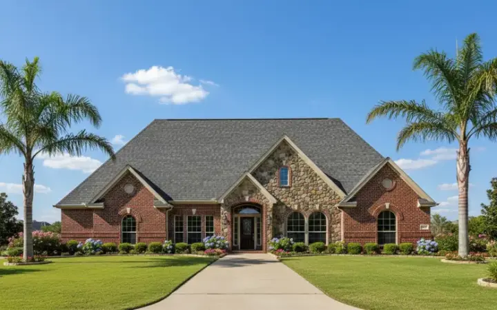 Traditional house plans 19-356 - front exterior, 4,130 sq ft, 3 bed, 3 bath house plans | Monster House Plans