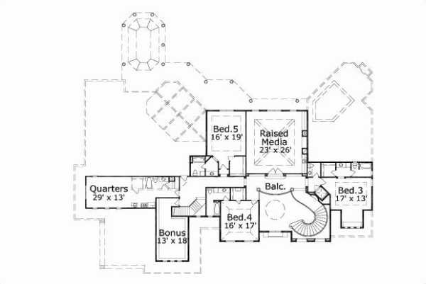 Upper/Second Floor Plan: 19-357