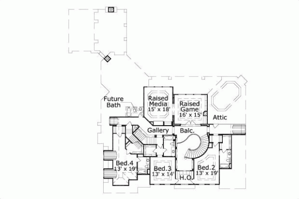Upper/Second Floor Plan: 19-358