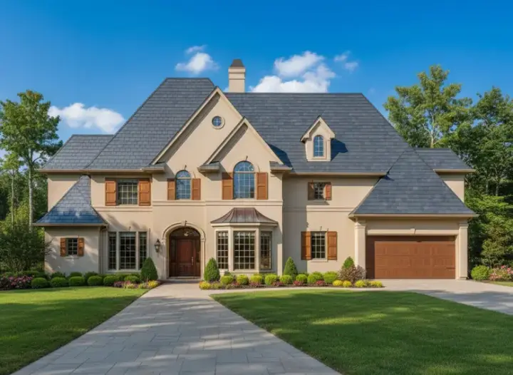 Traditional house plans 19-362 - front exterior, 4,706 sq ft, 4 bed, 3 bath house plans | Monster House Plans
