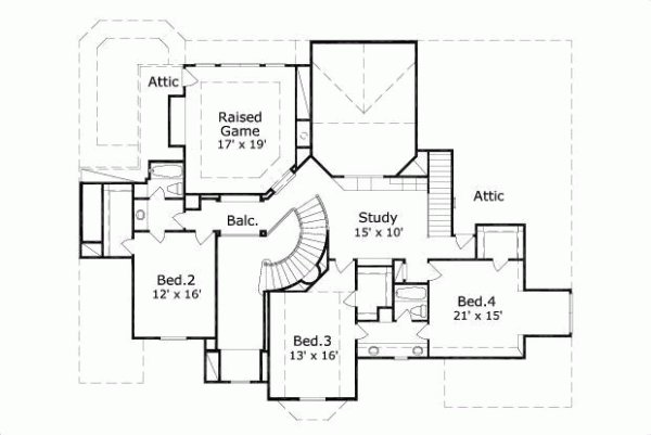 Upper/Second Floor Plan: 19-362