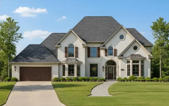 Traditional house plans 19-371 - front exterior, 4,233 sq ft, 5 bed, 4 bath house plans | Monster House Plans
