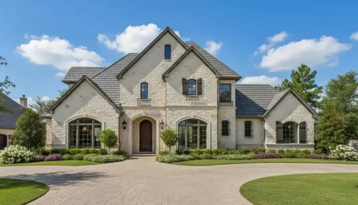 French Country house plans 19-387 - front exterior, 3,295 sq ft, 4 bed, 3 bath house plans | Monster House Plans