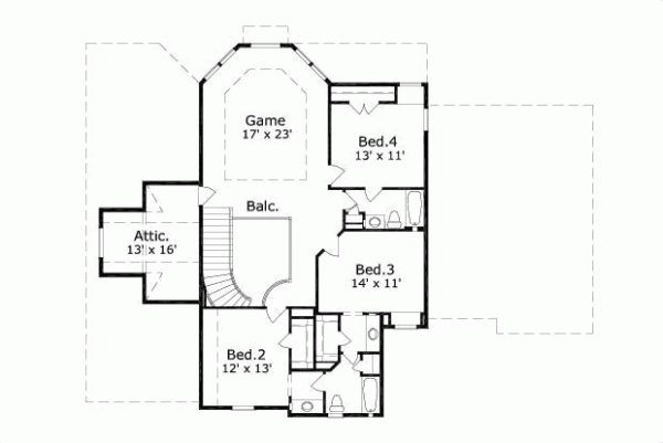 Upper/Second Floor Plan: 19-387