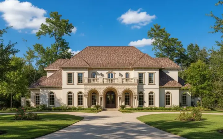 Mediterranean house plans 19-389 - front exterior, 5,920 sq ft, 5 bed, 5 bath house plans | Monster House Plans