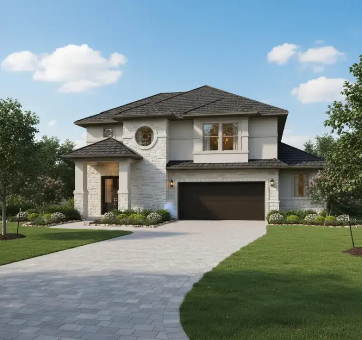 Mediterranean house plans 19-398 - front exterior, 2,733 sq ft, 3 bed, 2 bath house plans | Monster House Plans